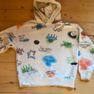 Zara Multicolor Graphic Hoodie